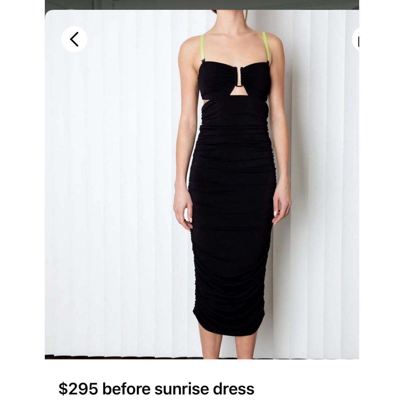 Le Superbe Womens Medium Bodycon Black Midi Dress Bra Top Bodice Cutouts Nwt